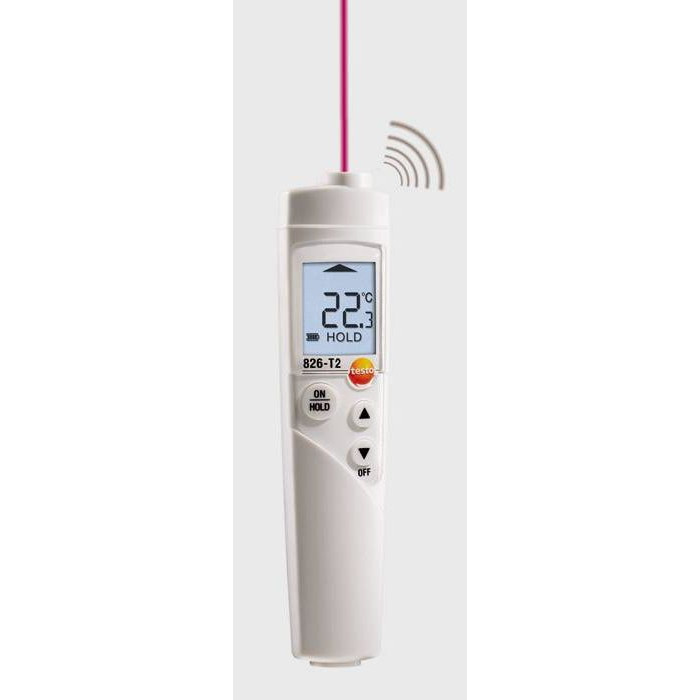 Инфракрасный термометр для пищевого сектора с лазерным целеуказателем (оптика 6:1) Testo 826-T2 - фото 1 - id-p108163773