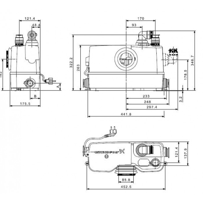 Установка канализационная Grundfos SOLOLIFT 2 WC-3 - фото 3 - id-p108167672