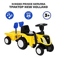 Каталка Трактор Ningbo Prince New Holland Желтый