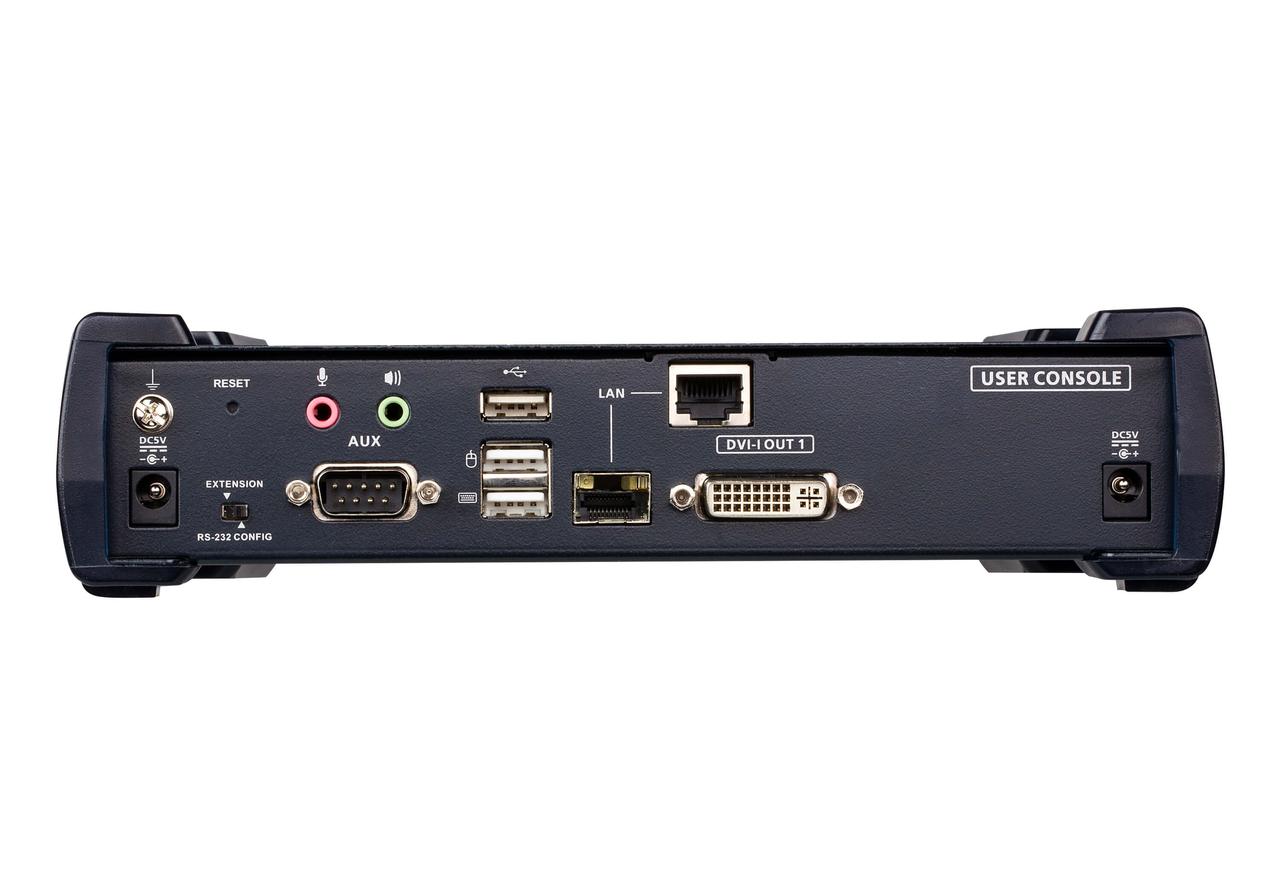 DVI-I KVM-удлинитель с доступом по IP и поддержкой одного дисплея (приемник) KE6900AR ATEN - фото 3 - id-p108174671