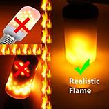 Лампа LED Flame Effect с имитацией пламени огня (Е14 / 12W), фото 5