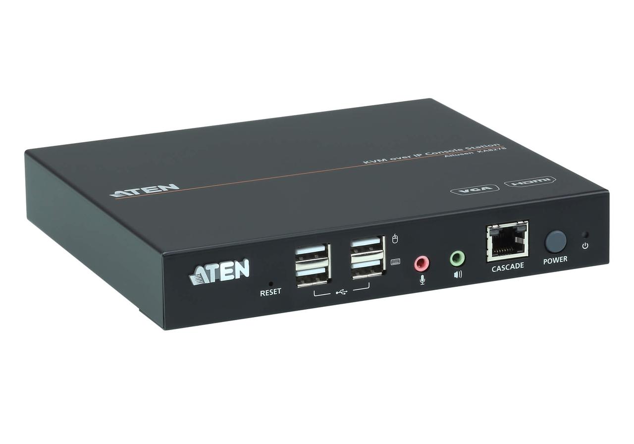 Консольная станция с интерфейсами VGA и HDMI для КВМ-переключателя с доступом по IP KA8278 ATEN - фото 3 - id-p108178358