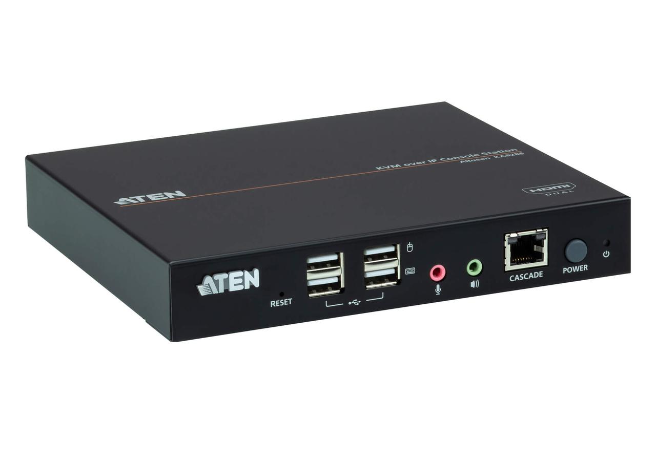 Консольная станция со сдвоенным интерфейсом HDMI для КВМ-переключателя с доступом по IP KA8288 ATEN - фото 3 - id-p108178378