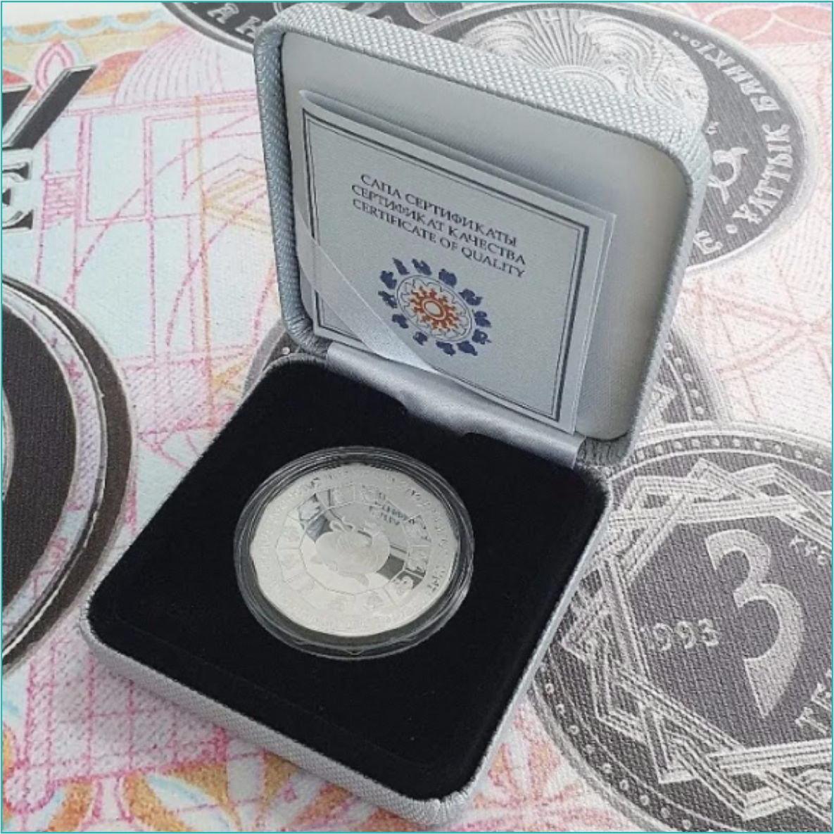 Монета «Год тигра» 500 тенге (Серебро 925) - фото 4 - id-p108178479