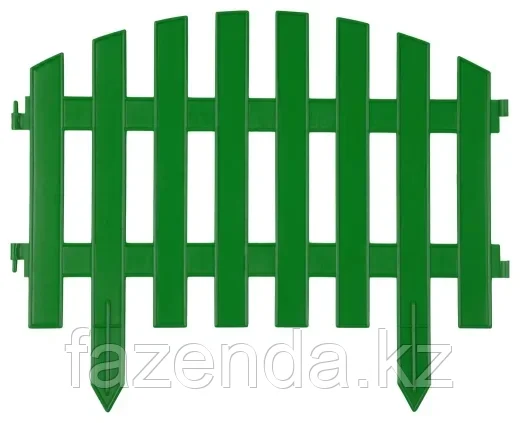 Забор Grinda Ар-Деко 28х300см(7 секций), зеленый - фото 1 - id-p108178521