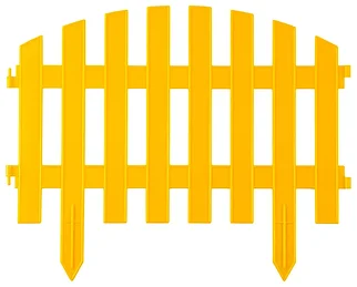 Забор  Grinda Ар-Деко  28х300см(7 секций), желтый