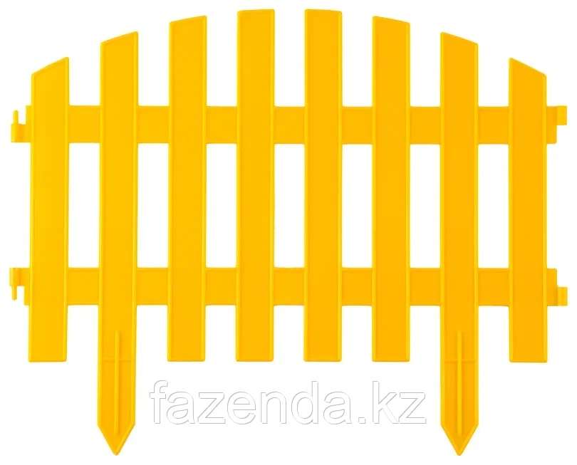 Забор  Grinda Ар-Деко  28х300см(7 секций), желтый
