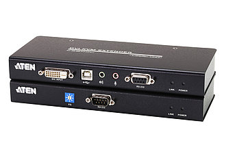 USB, DVI, КВМ-удлинитель по кабелю Cat 5 (1024x768@60м)  CE600 ATEN