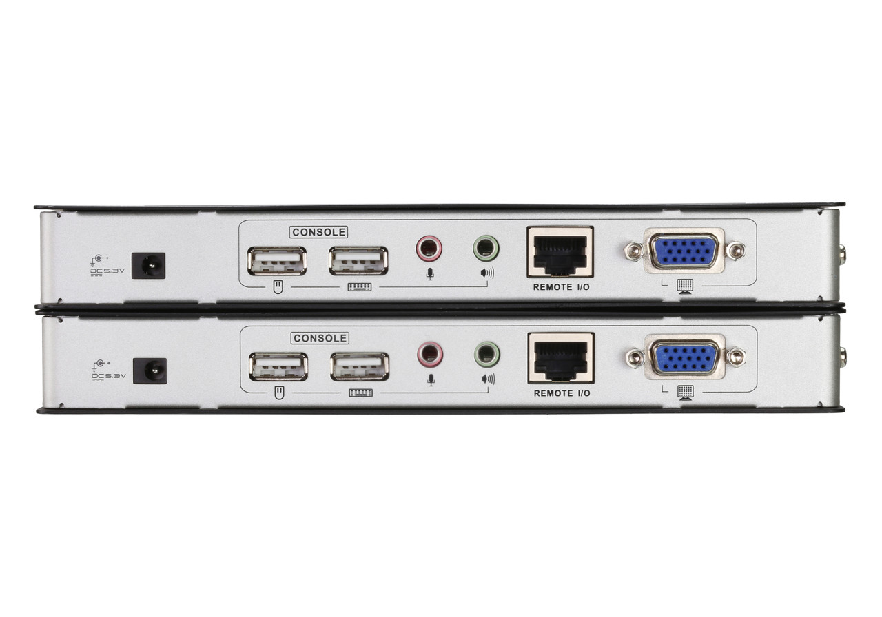 USB, VGA, аудио, КВМ-удлинитель по кабелю Cat 5 с поддержкой Deskew (1280x1024@300м) CE770 ATEN - фото 3 - id-p108178937