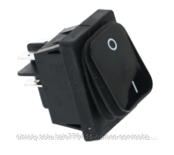 ЧЕРНЫЙ ДВУХПОЛЮСНЫЙ ВЫКЛЮЧАТЕЛЬ (301202), фото 1