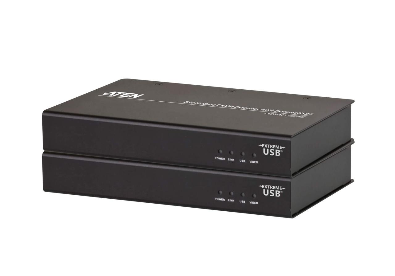 USB, DVI, КВМ-удлинитель с поддержкой HDBaseT и ExtremeUSB ® (1920 x 1200 @ 100м)  CE610A ATEN