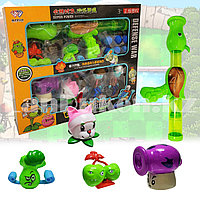 Набор фигурок растения против зомби Plants vs zombies (2 зомби, 4 растения, пушка, 6 боеприпасов)