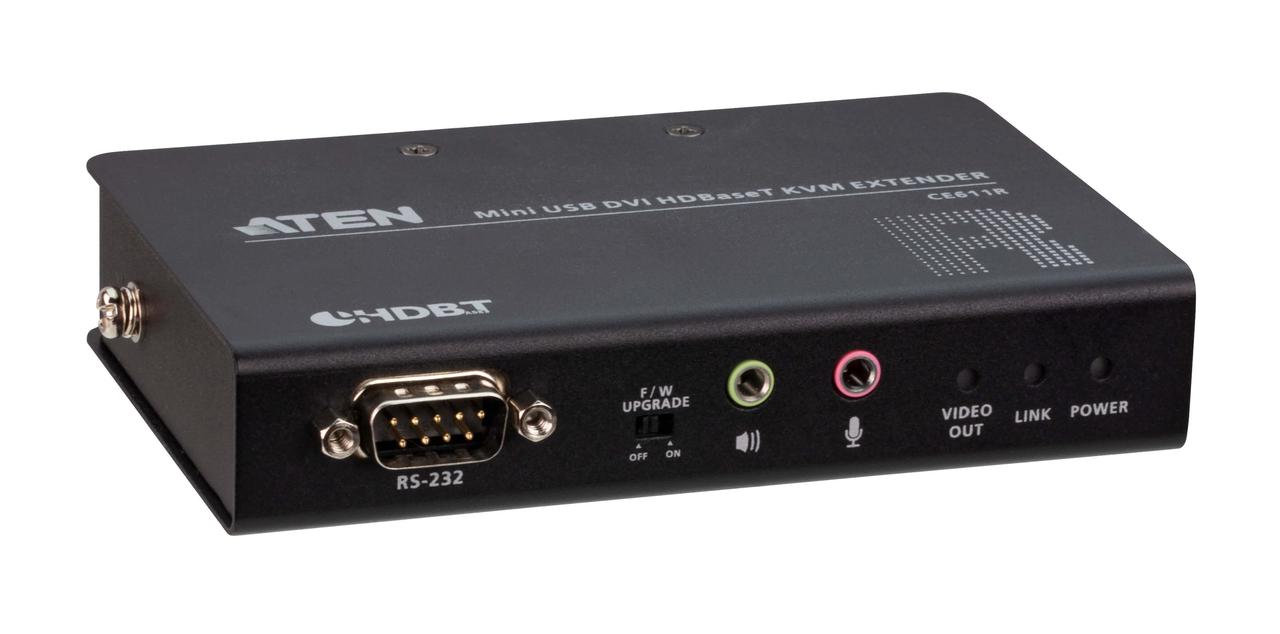 Мини USB DVI HDBaseT KVM-удлинитель (1920 x 1200@100м) CE611 ATEN - фото 4 - id-p108183769