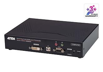 2K DVI-D Dual Link KVM-удлинитель с доступом по IP KE6910T (передатчик)  KE6910T ATEN