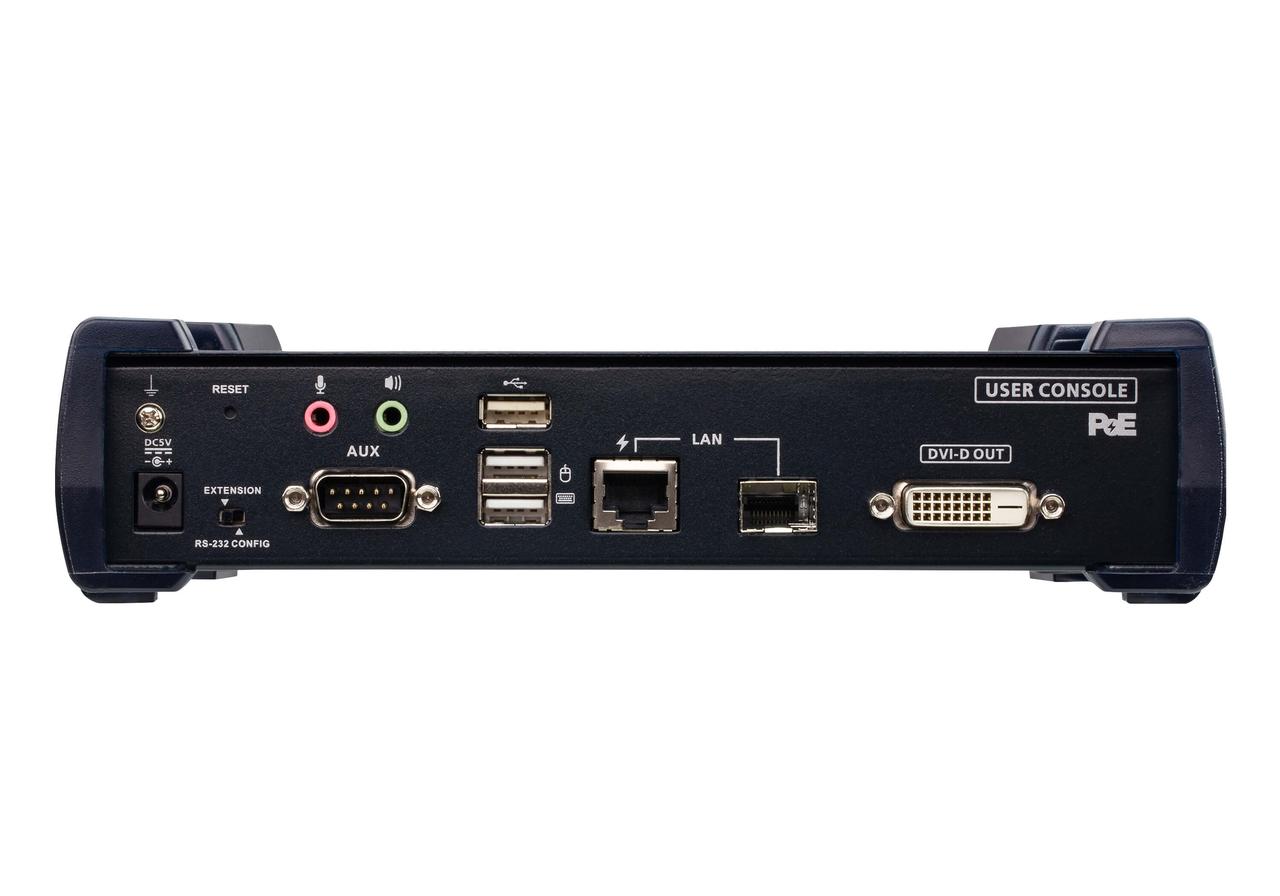 2K DVI-D Dual Link KVM-удлинитель с доступом по IP и поддержкой PoE (приемник) KE6912R ATEN - фото 2 - id-p108186919