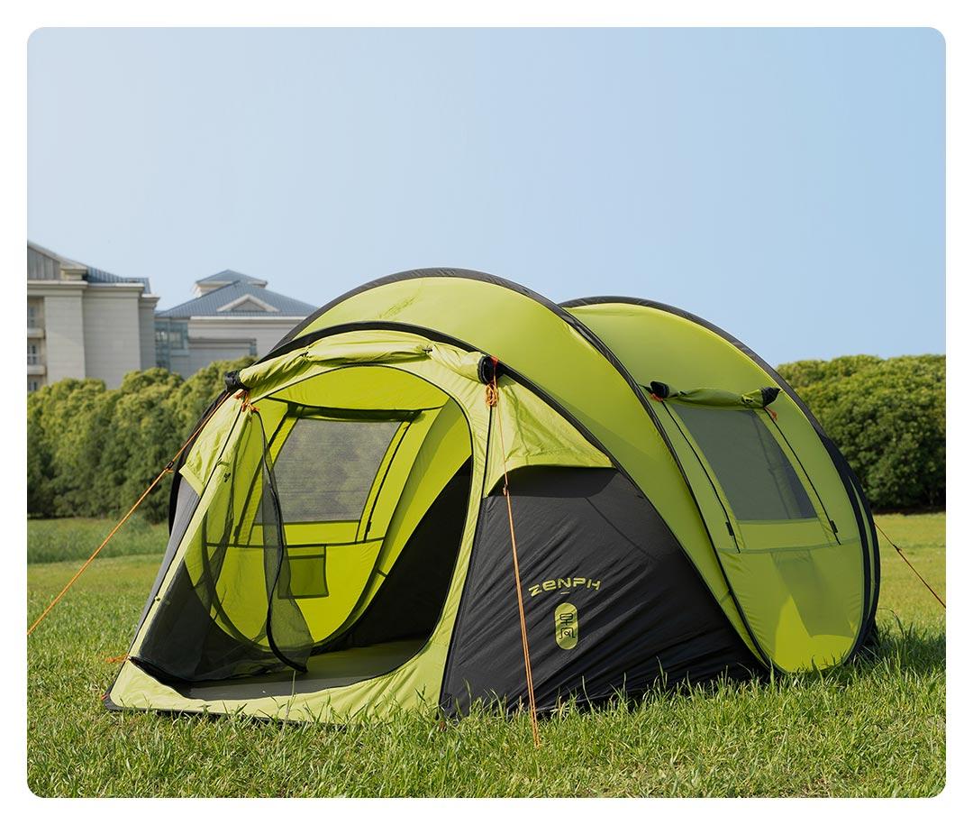 Палатка Xiaomi ZaoFeng Camping Double Tent,Зеленый на 4 мест HW010901, фото 1