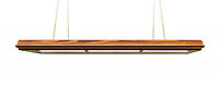 Лампа Evolution 3 секции сосна (ширина 600) (№6,фурнитура золото)
