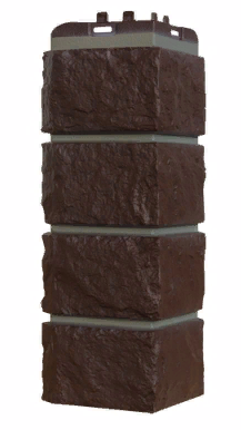 Угол наружный Шоколад 392х153 мм Колотый камень Premium Grand Line