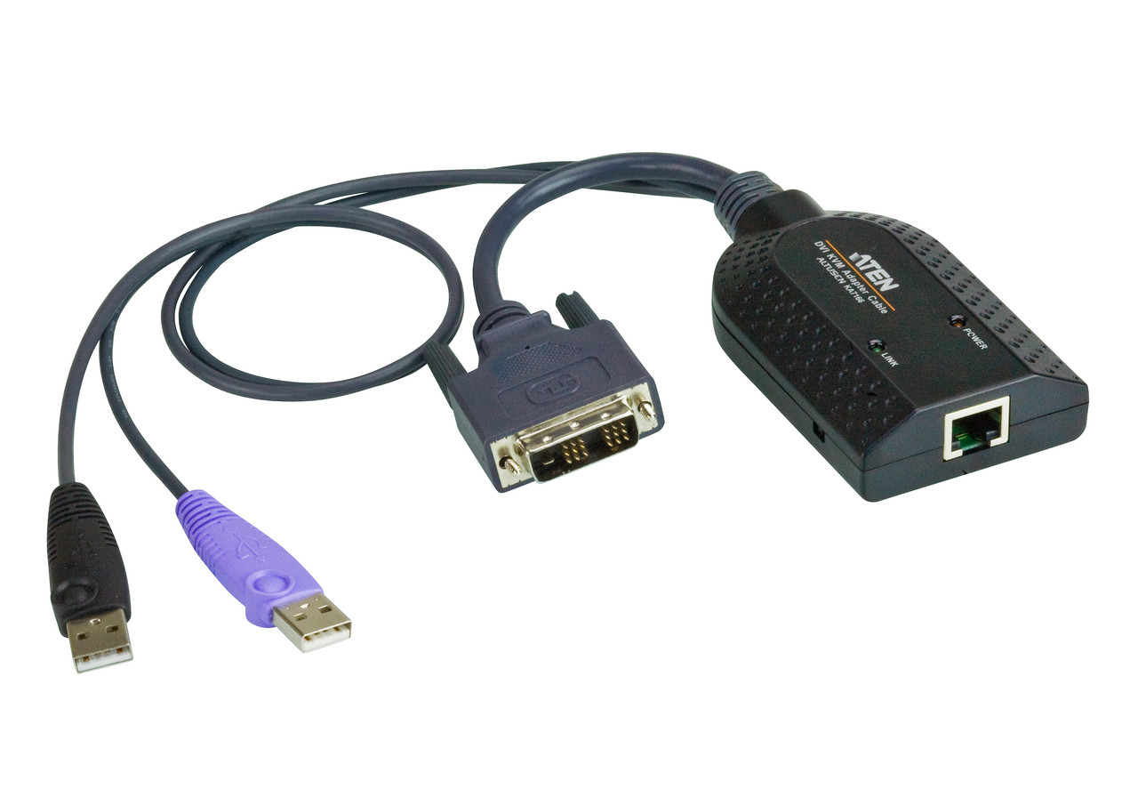 КВМ-адаптер USB, DVI и поддержкой Virtual Media и Smart Card  KA7166 ATEN
