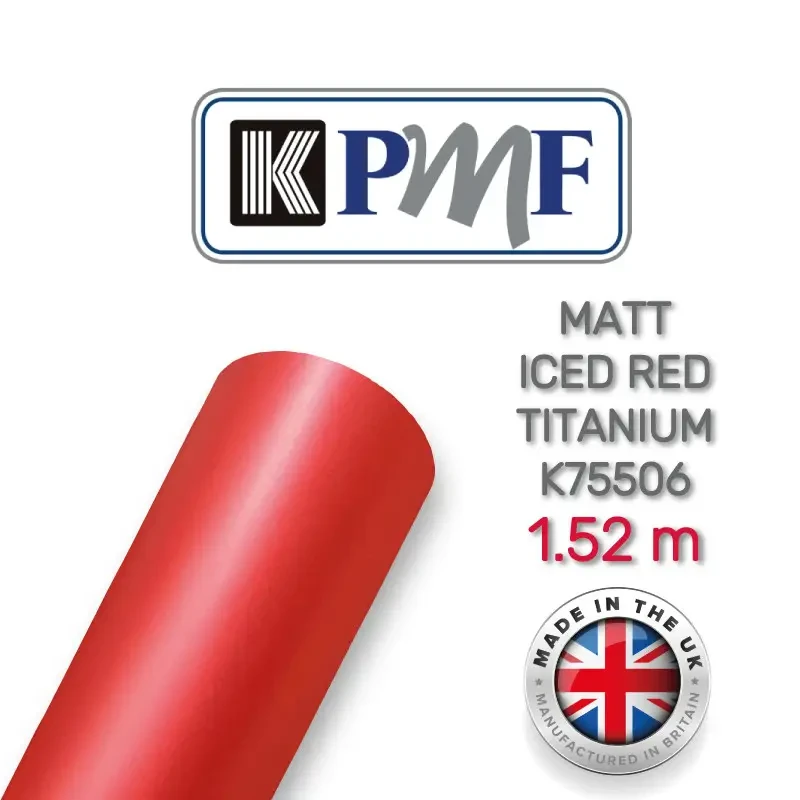 Виниловая пленка KPMF K75506 MATT ICED RED TITANIUM CAST - фото 1 - id-p108192914