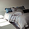Комплект однотонного постельного белья из тенселя и сатина с вышивкой, фото 3