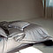 Комплект однотонного постельного белья из тенселя и сатина с вышивкой, фото 4