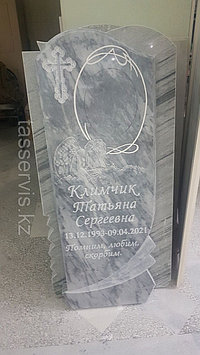 Памятник из узбекского мрамора фигурный 1200*600*75