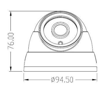 Купольная IP камера 4.0 mpx, объектив 2.8mm, IR 20m, Н.264/H.265 - фото 3 - id-p108193128