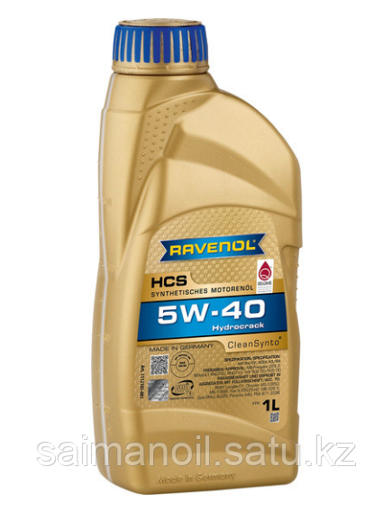 Моторное масло RAVENOL HCS SAE 5W-40 1 л - фото 1 - id-p107632279