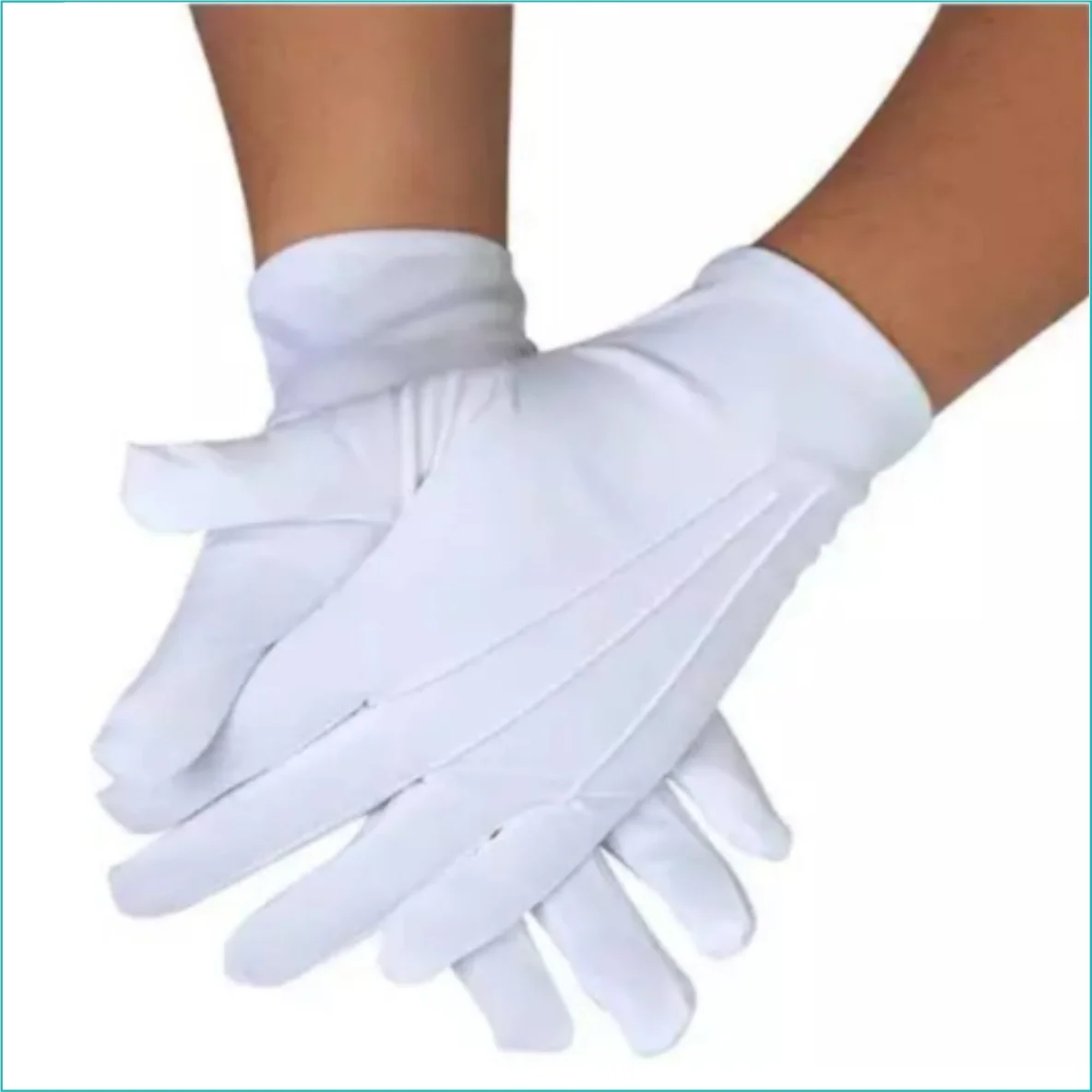 Перчатки универсальные (Белые) L2, фото 1