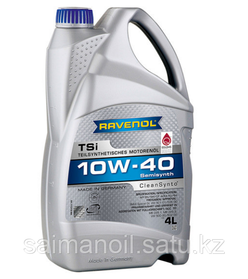 Масло моторное RAVENOL TSI, SAE 10w40 полусинтетическое, 4 л - фото 1 - id-p107632281