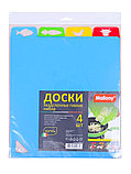 Разделочная доска набор 4 шт. MALLONY пластиковая гибкая 32,5x27 см, фото 7