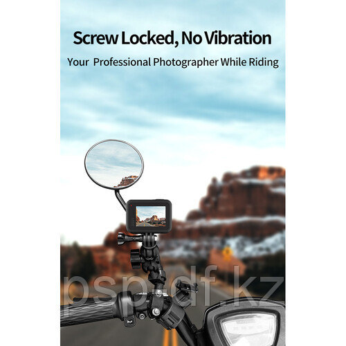 Крепление на зеркало TELESIN Motorcycle Rear View Mirror Mount for GoPro/DJI Action - фото 3 - id-p108195228