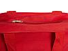 Сумка на молнии Zipper из хлопка 280 г c карманом на молнии спереди, красный, фото 7