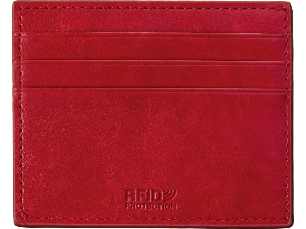 Картхолдер для 6 пластиковых карт с RFID-защитой Fabrizio, красный - фото 5 - id-p108195517