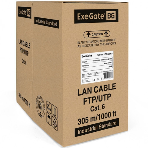 ExeGate CAT6 UTP 305M кабель витая пара (EX281813RUS) - фото 1 - id-p108195946