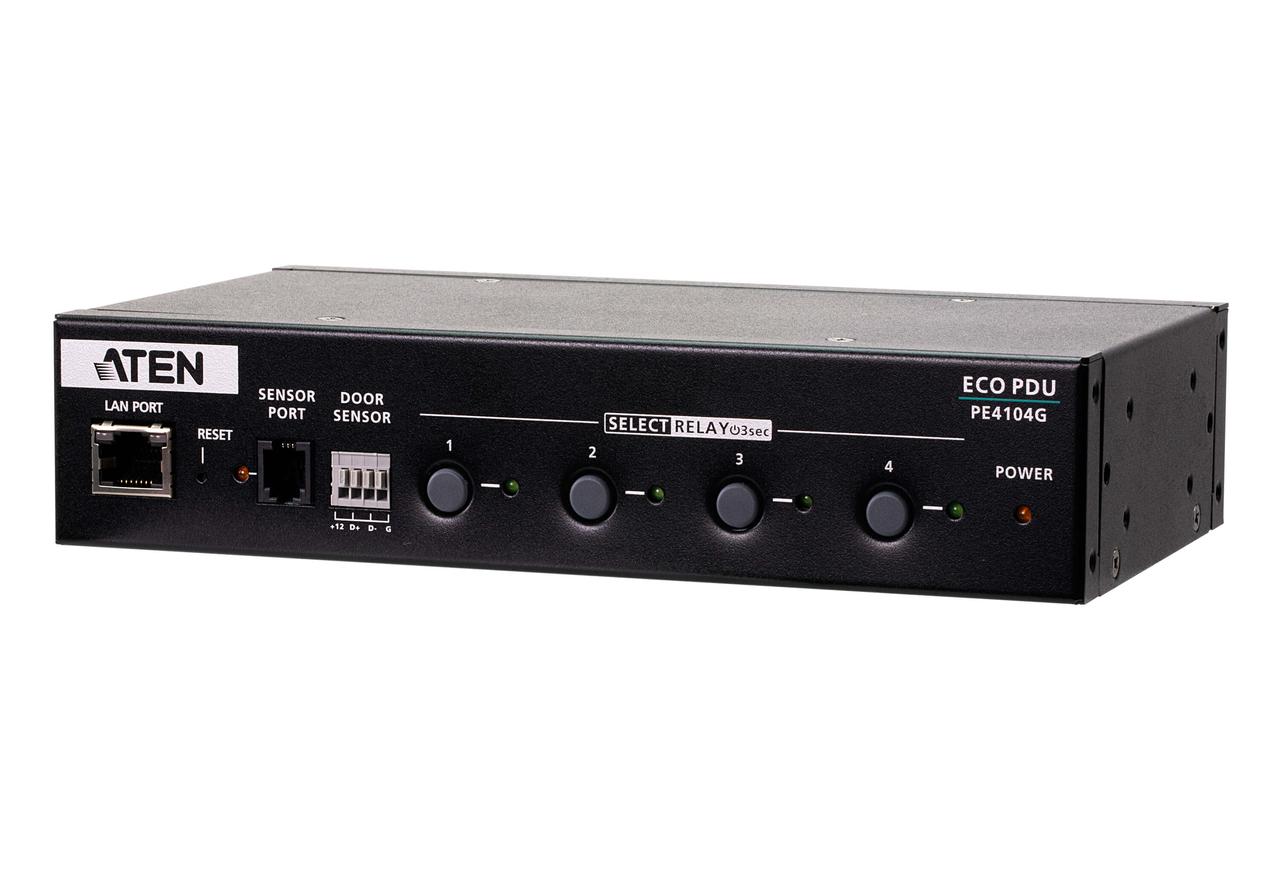 10A 4-розеточный блок с управлением по IP-подключению (IEC-320 C13) 100-240 VAC PE4104G ATEN - фото 1 - id-p108197208