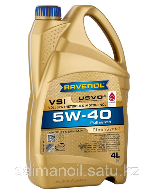 Моторное масло Ravenol VSI 5w40 4 литр - фото 1 - id-p107632288