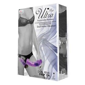 Двойной Страпон "Baile Ultra" Passionate Harness Violet 17,5 см и 11 см
