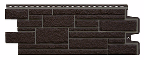 Фасадные панели Шоколадный 992х392 мм (0,39 м2) Камелот Premium Grand Line