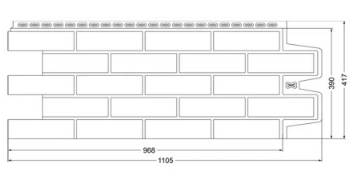 Фасадные панели Солома 968х390 мм 0,38 (м2) Клинкерный кирпич ЭЛИТ Grand Line - фото 2 - id-p97476533