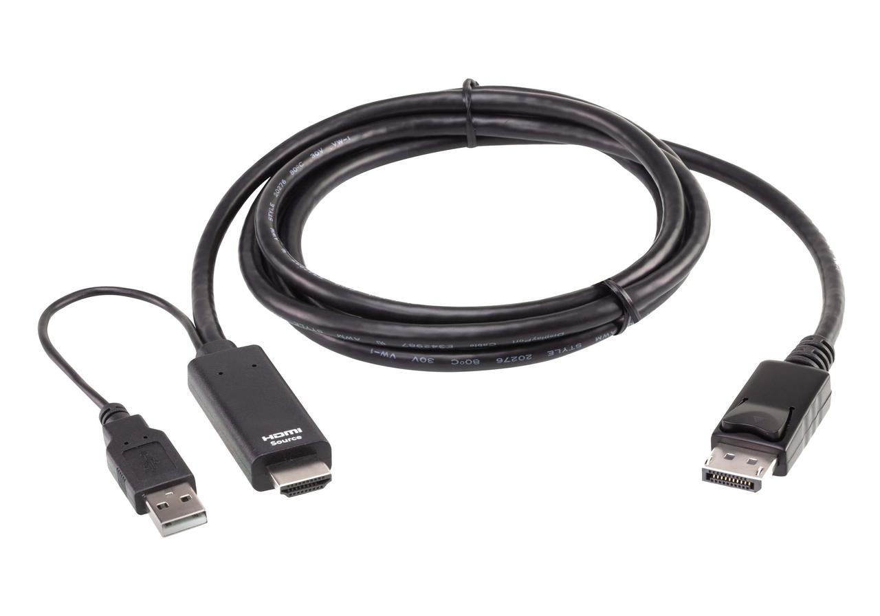Кабель True 4K HDMI — DisplayPort (1,8м) 2L-7D02HDP ATEN