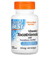Doctor's Best, Токотриенолы с EVNol SupraBio, 50 мг, 60 капсул