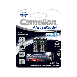 Аккумулятор CAMELION AlwaysReady "Hyper" Rechargeable Ni-MH NH-AA2000HPBP2 2 шт. в блистере