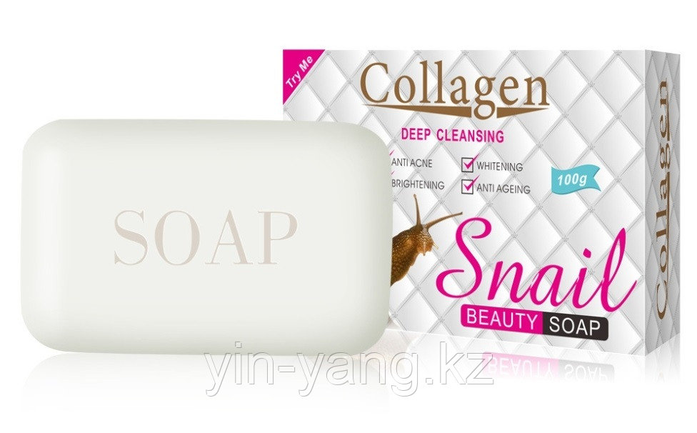 Мыло "Collagen Snail" с коллагеном и муцином улитки, 100 г