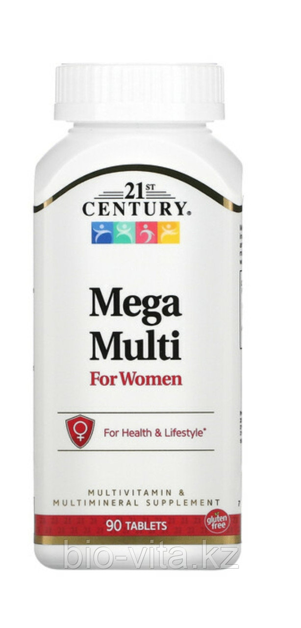 Mega Multi, для женщин, витамины и минералы, 90 таблеток.21st Century,