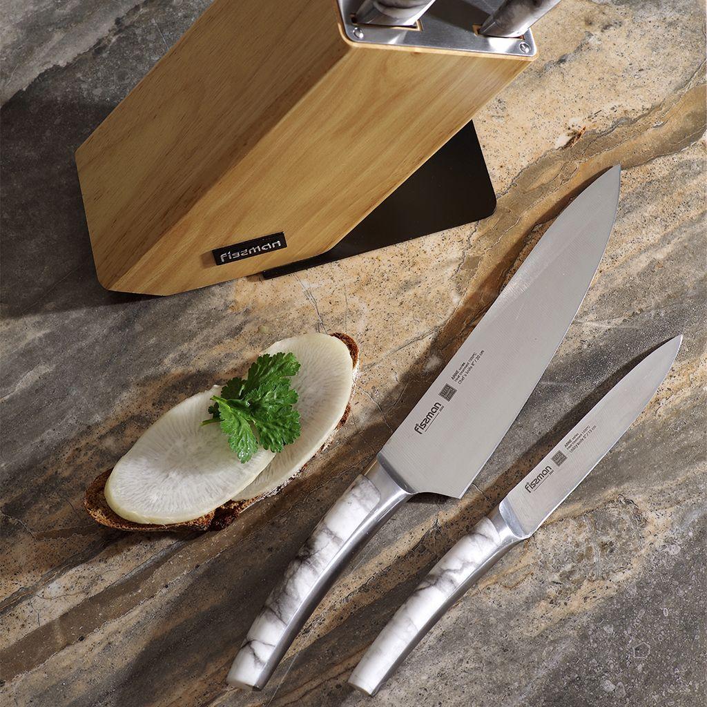Fissman набор ножей ARNE Набор ножей 6 пр. в деревянной подставке (3Cr14 сталь) - фото 6 - id-p108211294