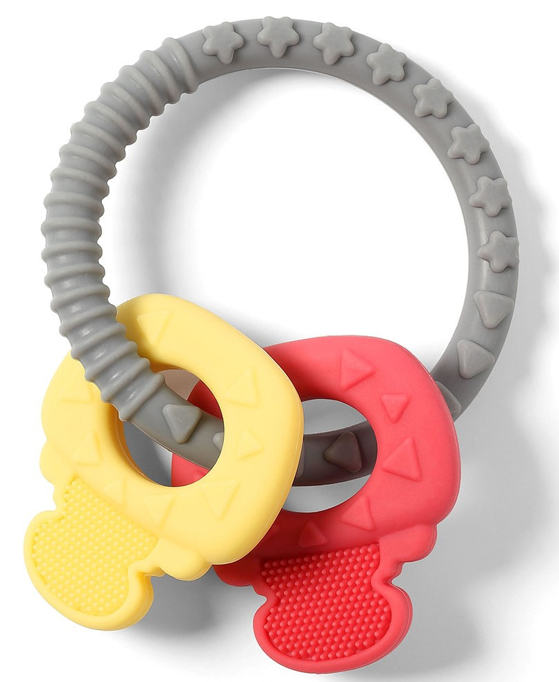 Прорезыватель силиконовый Ключики BabyOno, BPA-free, фото 1