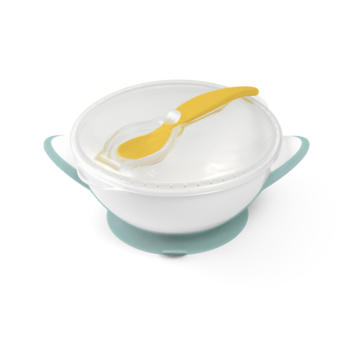Мисочка с присоской и ложечкой Babyono
