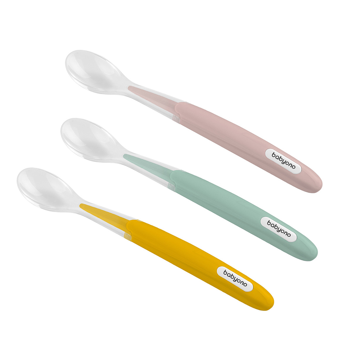 Ложка для прикорма силиконовая, узкая, мягкая Babyono, BPA-free, фото 1